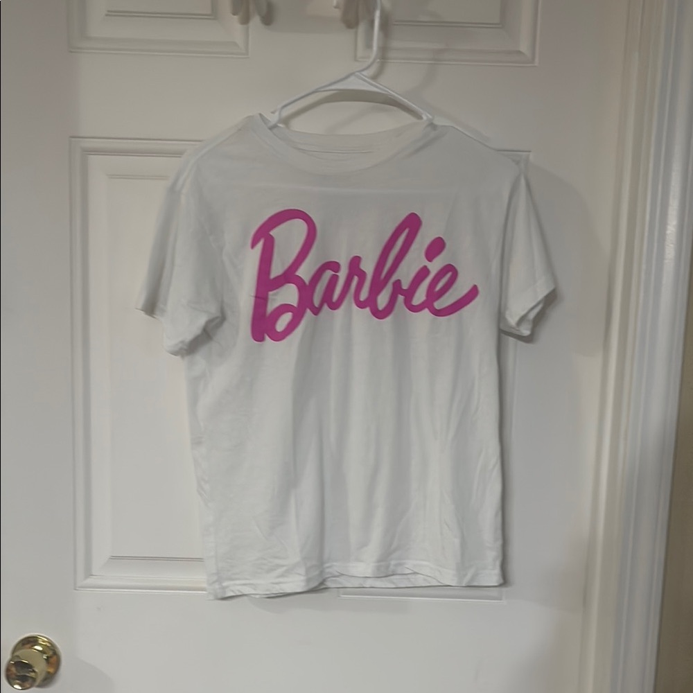 Barbie White and Pink Short Sleeve Tee